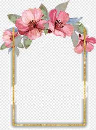 Affordable and search from millions of royalty free images, photos and vectors. Watercolor Painting Flower Floral Design Pretty Watercolor Flowers Border Pink Green And White Floral Frame Border Frame Watercolor Leaves Png Pngwing