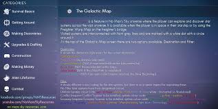 The Galaxy Map No Man S Sky Resources