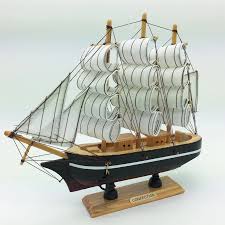 Nautical theme decor for boats. Garneck Nautical Wooden Ship Sailing Boat Model Ornament Sailboat Figurine Miniatures Ship Model Desktop Decoration For Tabletop Ocean Theme Home Gift 24cm Beige Boats Watercraft Model Building Kits Urbytus Com