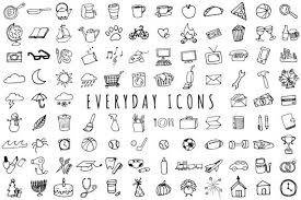 Black And White Objects Everyday Items Clipart Set Black White Version Clipart Etsy Bullet Journal Ideas Pages Planner Doodles Bullet Journal Art