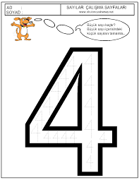 Cocuklar Icin Sayi Kavrami Rakamlar Cizgi Calismalari 4 Gif 1006 1302 Matematik Okul Oncesi Calisma Cizelgeleri Okul Oncesi