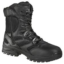 Thorogood 8 Inch Waterproof Side Zip Boots Black