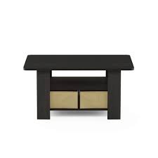 Furinno 11158ex Br Coffee Espresso In 2020 Coffee Table Coffee Table With Storage Coffee Table Setting