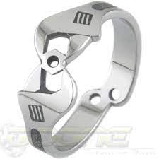 Men S Mechanica Titanium Wrench Wedding Ring Titanium Rings Disney Earrings Wedding Jewellery Gifts
