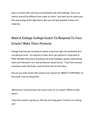 Should parents contact college coaches? 10 Helpful Articles When Writing Emails To College Coaches