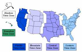 United States Time Zone Map Time Zone Map Map Time Zones