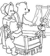 Printable Coloring Pages Goldilocks Three Bears Bear Coloring Pages Goldilocks And The Three Bears Coloring Pages