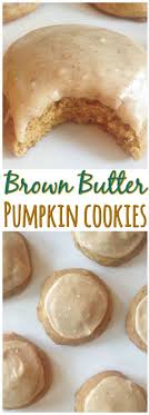 Pumpkin Cookies With Brown Butter Icing The Gold Lining Girl Pumpkin Recipes Pumpkin Cookie Recipe Sweet Recipes