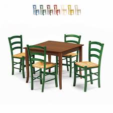 Design et modernité réunis dans cette table, qui 3 tables chic et tendances pour un intérieur moderne, salon, boutiques,bureaux. Rusty Ensemble 4 Chaises Et Table Carre 80x80 Bois Pour Cuisine Et Bar