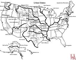 World river map shows all the major and important rivers of the world, with their sources of origin and their course of flow and from which cities they are passing. Blank Outline Map Of The Usa With Major Rivers And Mountain Whatsanswer