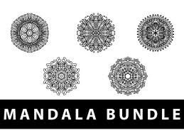 Download Mandala Pack Vector Black Item Graphic By Redsugardesign Creative Fabrica SVG Cut Files