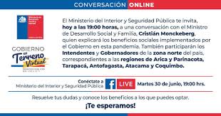 Vea para qué beneficios puede calificar hoy. Min Interior Chile On Twitter Que Beneficios Sociales Esta Entregando El Gobiernodechile Para Enfrentar La Pandemia Conectate A Nuestro Facebook Live Y Haz Las Consultas Que Quieras Hoy Desde Las 19 00 Horas