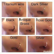 To Get Real Piercing Please Click Here Https Www Etsy Com Es Shop Miraclesstudio Ref Hdr Shop Menu Sectio Faux Nose Ring Fake Nose Rings Nose Piercing Hoop