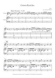 cotton eyed joe sheet music for violin 8notes com