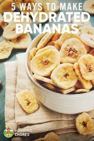 5 Ways To Dehydrate Bananas And 4 Delicious Recipes To Use Them Food Dehydrator Recipes Dehydrator Recipes Fruit