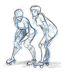 Dr Sketchy S Roller Derby Part 2 Roller Derby Art Sports Illustrations Art Roller Derby