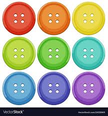 set of colourful button vector image on vectorstock shapes preschool toddler learning activities color activities for toddlers