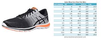 asics shoe size chart best picture of chart anyimage org