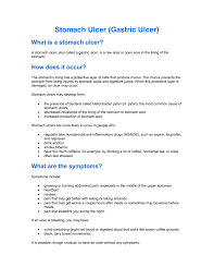 Therefore, most doctors recommend avoiding or limiting alcohol if you have an ulcer. Stomach Ulcer Gastric Ulcer