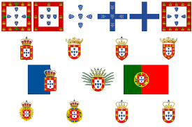 The lesser version of the national coat of arms (armillary sphere and portuguese shield). Flag History Portugal Quiz By Darzlat