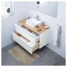 Godmorgon Armario P Lavatorio C 2 Gavetas Brilh Branco 100x47x58 Cm Ikea Ikea Godmorgon Bathroom Sink Cabinets Sink Cabinet