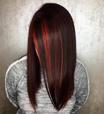 Red ombré hair color idea #1: Red And Black Hair Ombre Balayage Highlights
