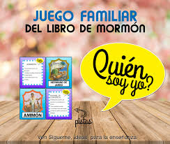 Colocar las cartas apiladas boca abajo, coloca la cinta en tu cabeza y reparte una carta a cada jugador sin que la vean. Ven Sigueme Ideas Para La Ensenanza Juego Familiar Quien Soy Yo Del Libro De Mormon