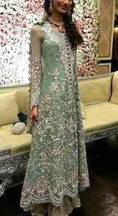 Aqua green dress and peach or coral. Aqua Green And Silver Long Maxi Shirt Model W 44 Bridal Dresses Online Pakistani Dresses Online Wedding Dress
