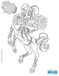 Monster High Coloring Pages Monster High Freaky Fusion Avea Trotter Coloring Pages Monster High Freaky Love Coloring Pages