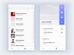 Address Book For Mobile Design Language Exploration Mobile App Design Inspiration Mobile Design Design Language