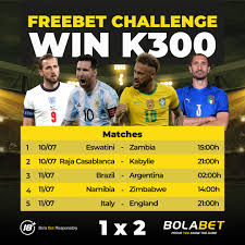 Vitória do brasil no 1º tempo da partida. Bolabet Sports Betting Zambia Bolabet Freebet Challenge Predict The Outcome Of 5 Matches And Win K300 You Need To Predict The Outcome Of All 5 Matches 1 X 2