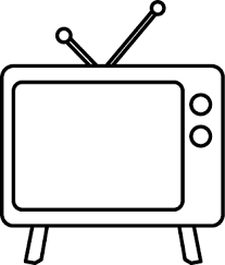 Black And White Television Clip Art Black And White Television Image Art Drawings For Kids Quiet Book Templates Quiet Book Patterns