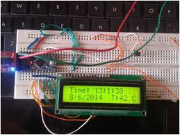Real Time Clock With Temperature Using Arduino Arduino Arduino Projects Arduino Lcd