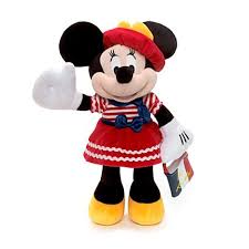 Disney Minnie Mouse Medium Soft Toy Paris Disney Store Disney Plush Dolls Minnie Mouse Doll Minnie Mouse