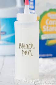 Combine 1/2 cup of baking soda, 1/2 cup hydrogen peroxide, and 20 drops lemon essential oil in a 4 oz squeeze bottle. Diy Bleach Pen Made To Be A Momma