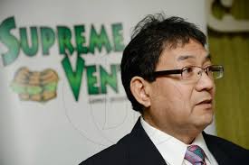 Jamaica GleanerGallery|Supreme Ventures AGM|Rudolph Brown/Photographer  Business Desk Paul Hoo, Chairman speaks at the Supreme Ventures Ltd AGM at  Knutsford Court Hotel in Kingston