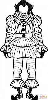 Coloring page of pennywise the clown from stephen kings it. Coloring Pages Ideas Clown Coloring Pages Unicorn Pictures Coloring Home