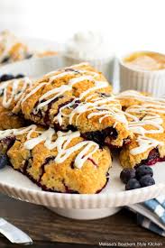 Blueberry Sour Cream Scones Melissassouthernstylekitchen Com