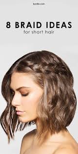 There are a lot of beautiful braid styles and cute hair braiding tutorials from all over the internet, and pinterest just makes us so much more in love with it! 15 Braids That Look Amazing On Short Hair Short Hair Styles Braids For Short Hair Hair Styles