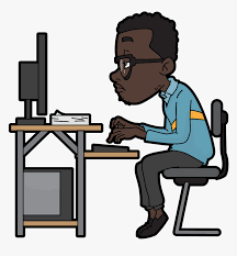 Black Cartoon Man Using A Computer Man On Computer Cartoon Hd Png Download Kindpng Search, discover and share your favorite computer cartoon gifs. computer cartoon hd png download