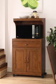 Black microwave carts are a neutral choice that goes with almost anything while espresso microwave carts offer a slightly warmer alternative. Traditional Microwave Cart Oak Home Source Industries Brickseek