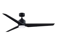 Indoor/outdoor matte black ceiling fan. Triaire Indoor Outdoor Ceiling Fan Black Pottery Barn