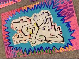 7th Graders Started Their Quarter Off With A Project Inspired By This Blick Lesson As Well As The Work Of Andrew Mccormi Graffiti Names 4th Grade Art Graffiti