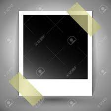 ポラロイド写真は粘着テープの 2 つのストリップを接着のイラスト素材・ベクター Image 38451645