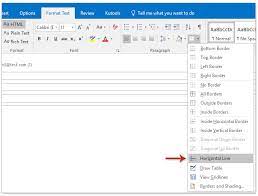 Jan 09, 2021 · its simple to add a horizontal line in your markup, just add: How To Add Or Insert Horizontal Line In Outlook Signature