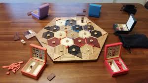 Completely Wooden Settlers Of Catan Board Build Handmade Crafts Howto Diy Catan Board Catan Settlers Of Catan