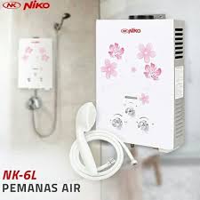 Godean harap, artikel ini bisa membantu anda dalam pilih harga pemanas air handal yang paling pas, sesuai budget ataupun peranannya dalam menyediakan air hangat di kamar mandi. Niko Gas Water Heater Pemanas Air Nk 6l New Shopee Indonesia