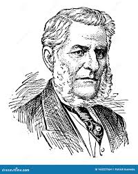 Sir Francis Hincks, Vintage Illustration Stock Vector