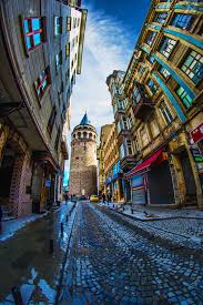 G A L A T A Fisheye Photography Street Photography Graffiti Fisheye Lens Photography