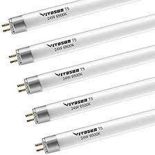 Amazon Com Vivosun 2ft 22in 24w 6500k T5 Ho Fluorescent Tubes Cool White Grow Light Bulbs Pack Of 5 Garden Ou In 2020 Grow Light Bulbs Fluorescent Tube Light Bulbs